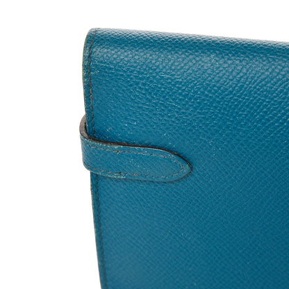 Hermes Epsom Kelly Longue Wallet Bleu Izmir 14 of 17