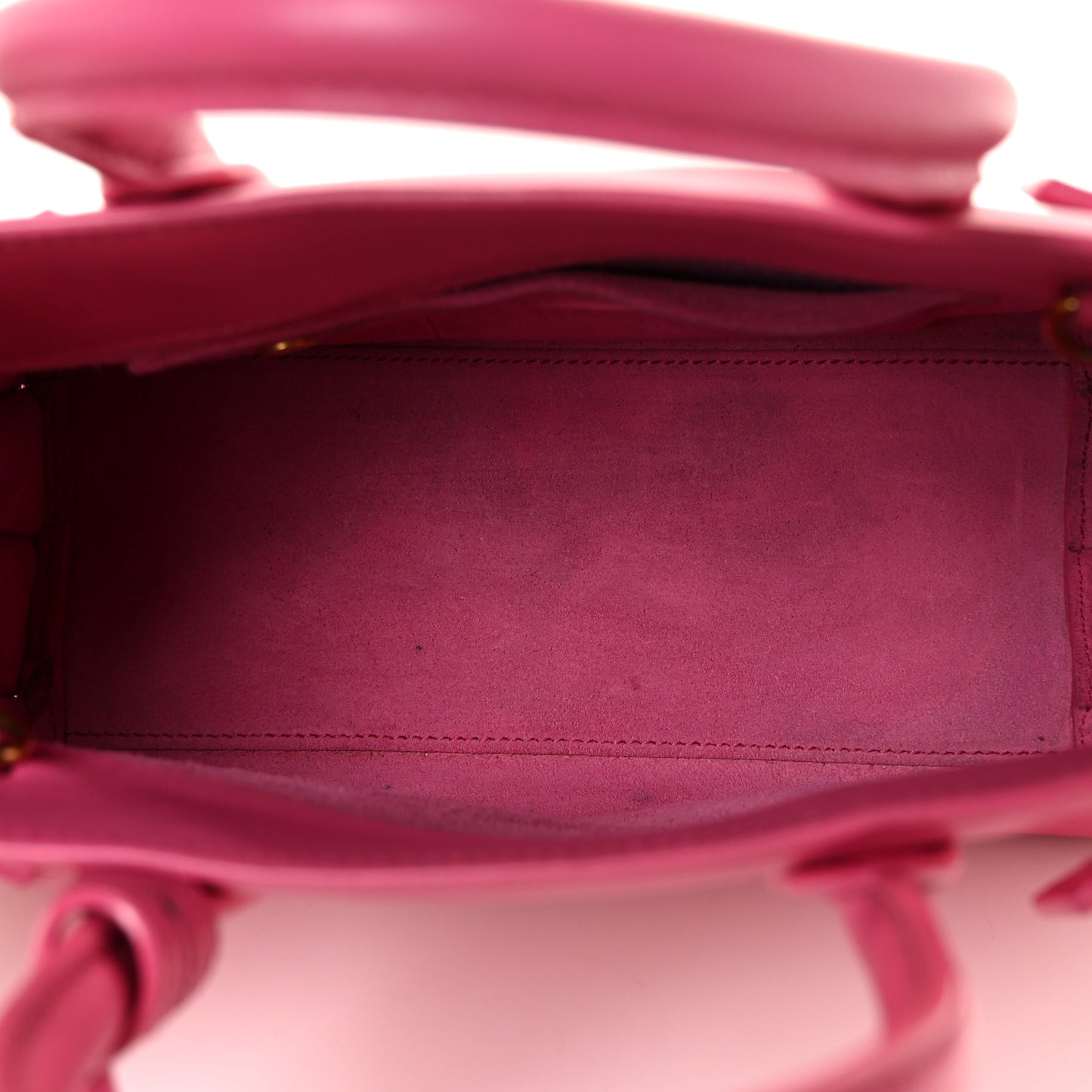 Calfskin Nano Sac De Jour Lipstick Fuchsia