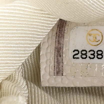 Chanel Caviar Quilted Small Cosmetic Case White 7 of 9