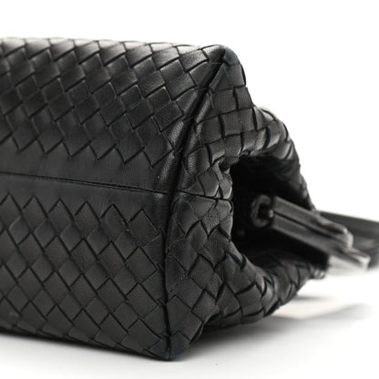 Bottega Veneta Nappa Intrecciato Frame Shoulder Bag Black 12 of 15