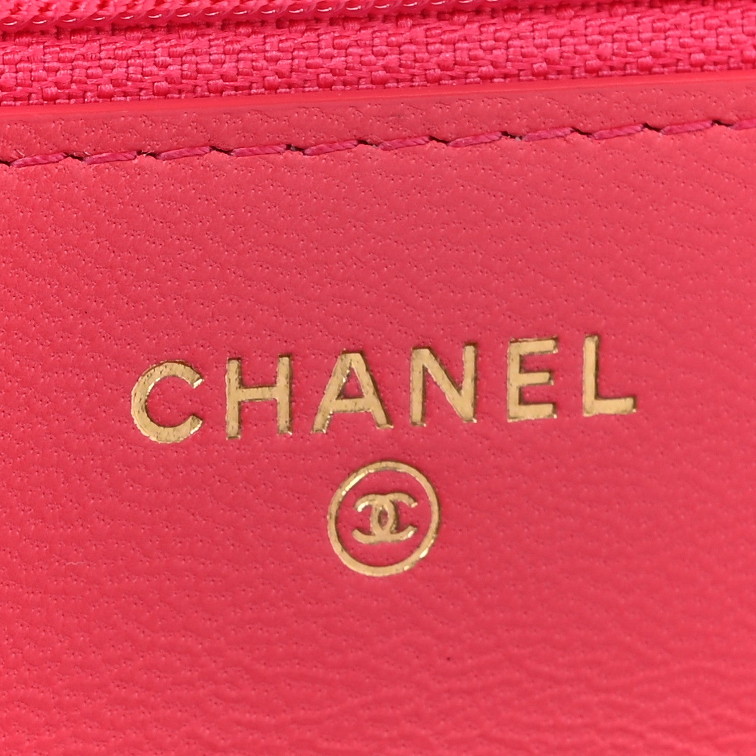 Chanel Lambskin Quilted Chanel 19 Wallet On Chain WOC Dark Pink 6 of 15