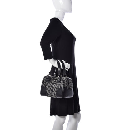Christian Dior Monogram Boston Black 2 of 12
