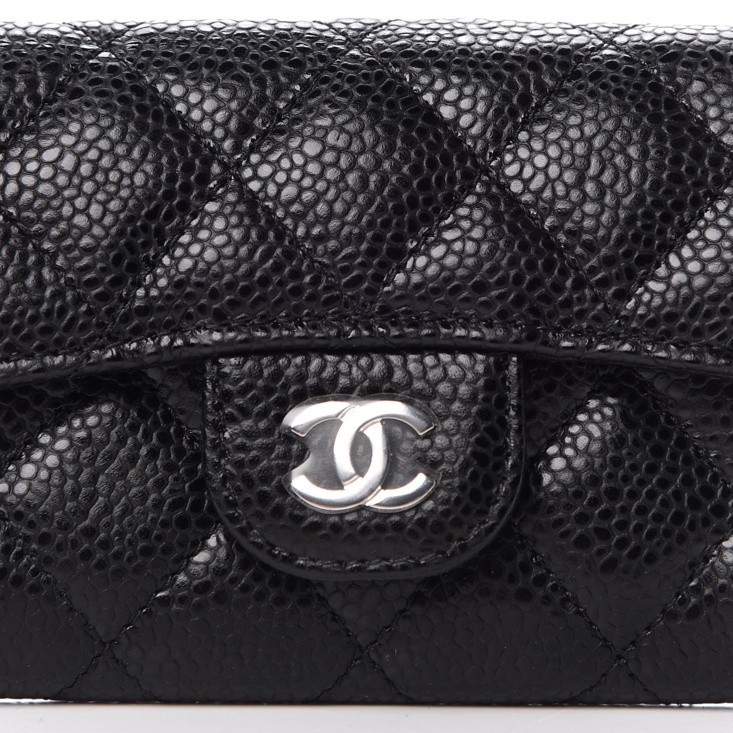 Chanel Caviar Quilted Flap Card Holder Black 11 of 11