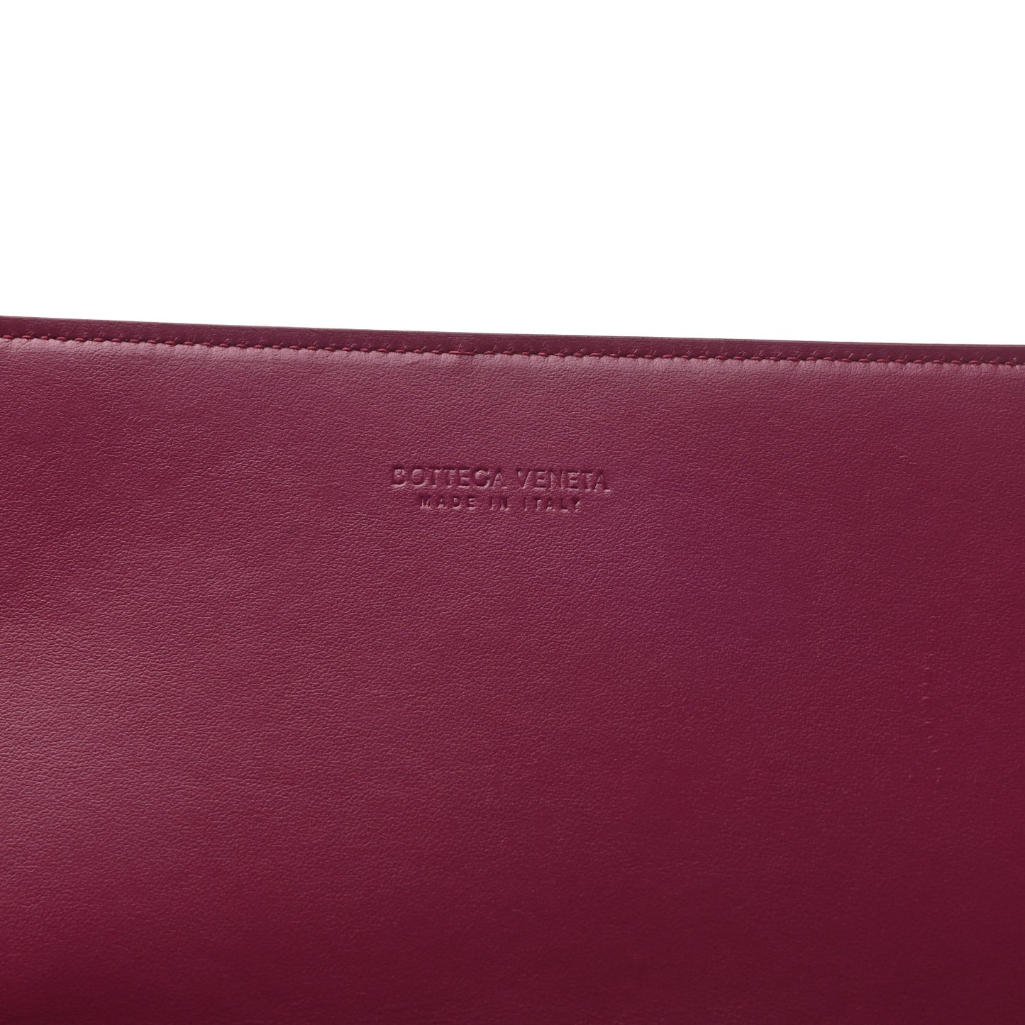 Nappa Intrecciato Flap Pouch Cinnabar