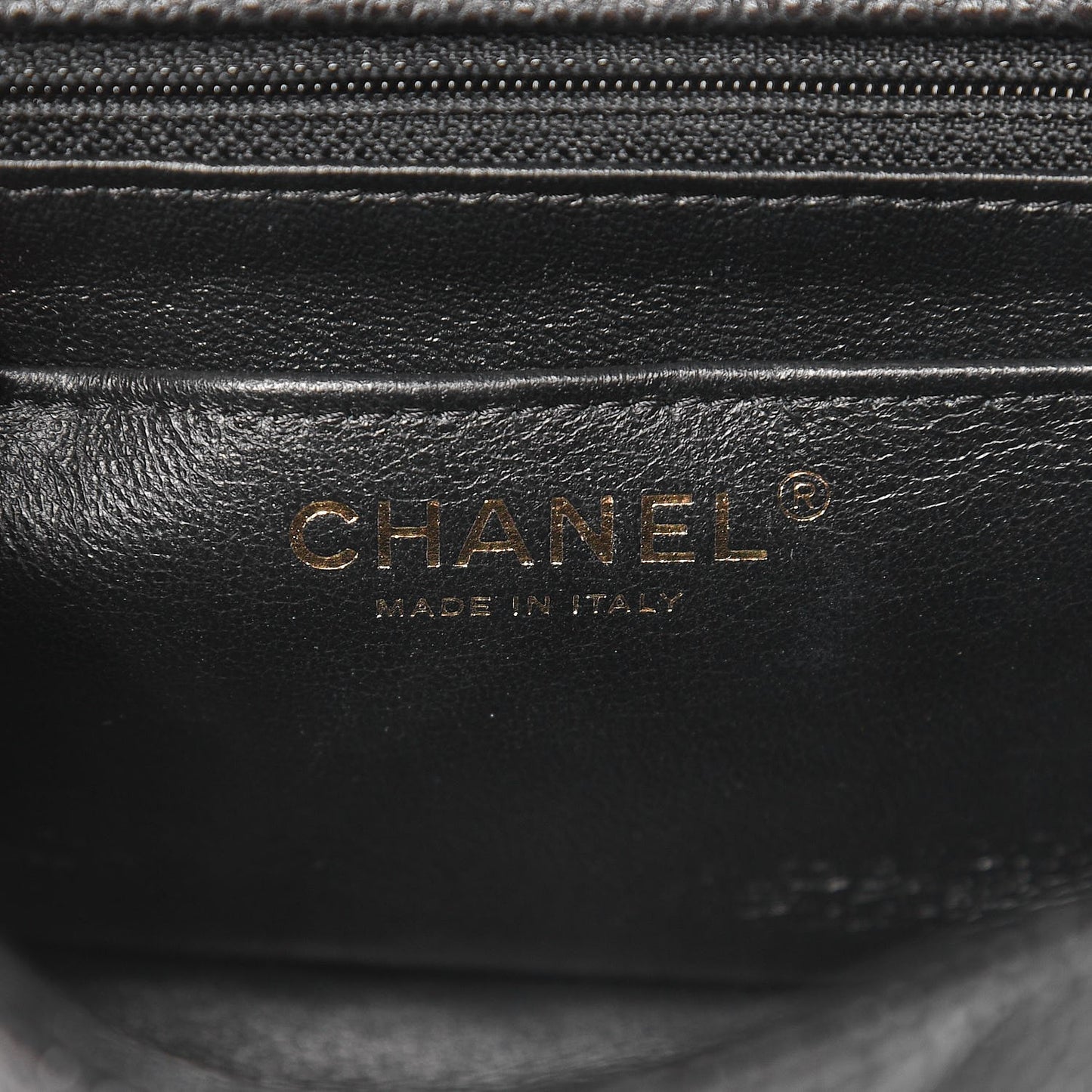 Caviar Quilted Mini Square Flap Black