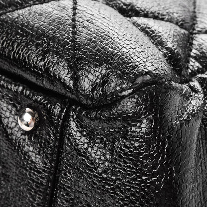 Chanel Coated Canvas Paris Biarritz Satchel Black 12 of 12