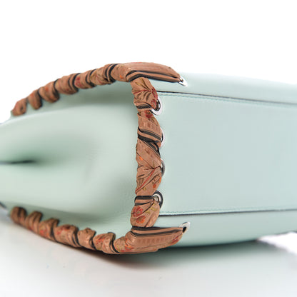 Fendi Nappa Ribbon Lace Up Mini Peekaboo Iconic Satchel Fairy Green 7 of 9