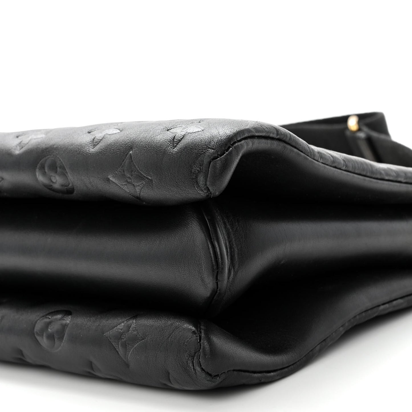 Lambskin Embossed Monogram Coussin PM Black