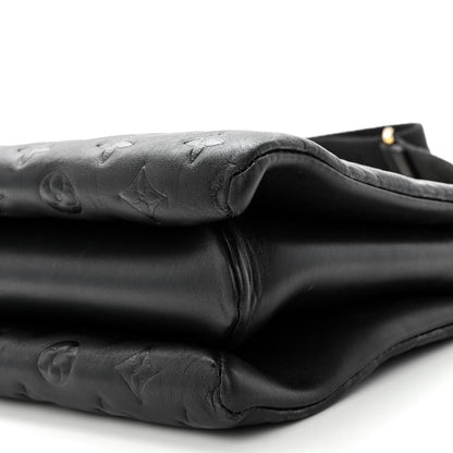 Louis Vuitton Lambskin Embossed Monogram Coussin PM Black 11 of 11