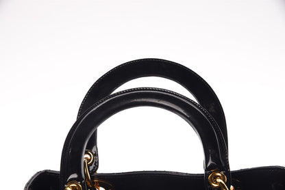 Christian Dior Patent Cannage Medium Lady Dior Black 18 of 18