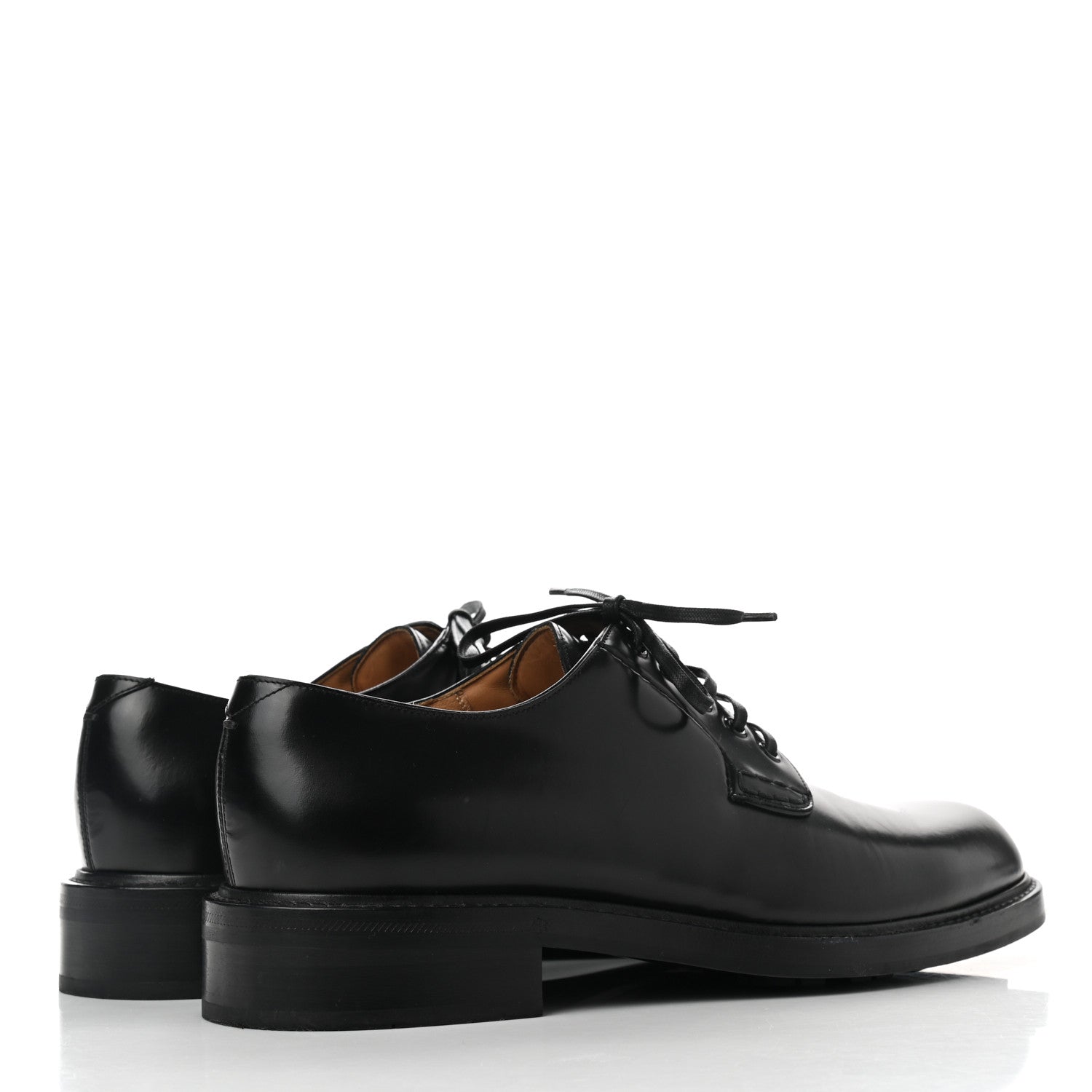 Louis Vuitton Calfskin Mens Derby Shoes 8 Black 4 of 8