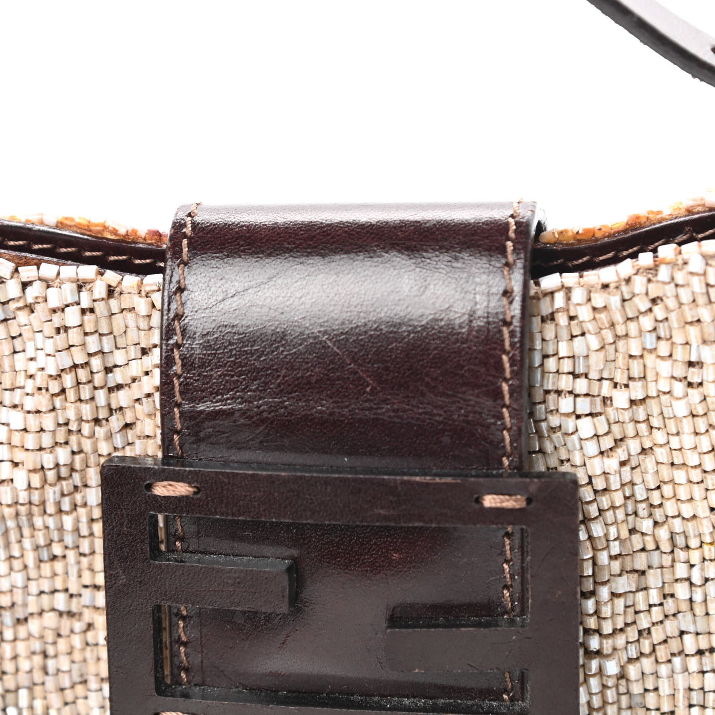 Beaded Mini Half Moon Baguette