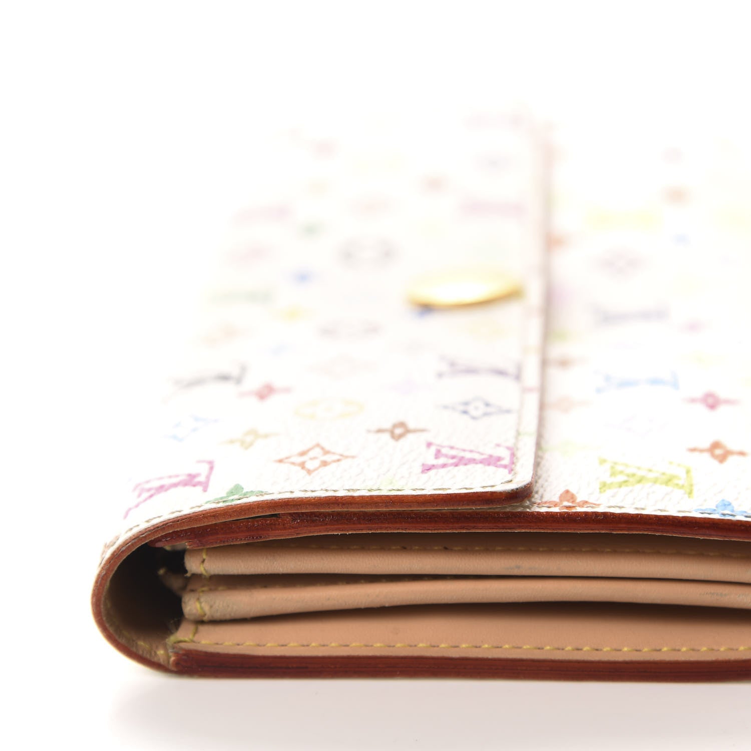 Louis Vuitton Monogram Multicolor Sarah Wallet White 7 of 10