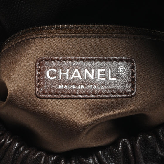 Chanel Caviar Maxi Elastic Flap Brown 6 of 7