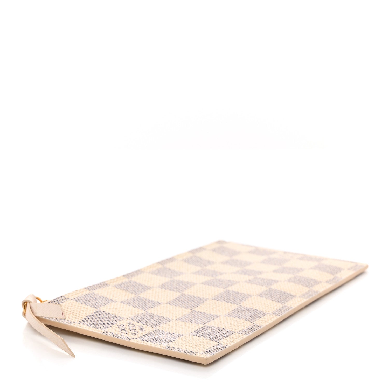 Louis Vuitton Damier Azur Felicie Chain Wallet Zippered Insert Rose Ballerine 4 of 6