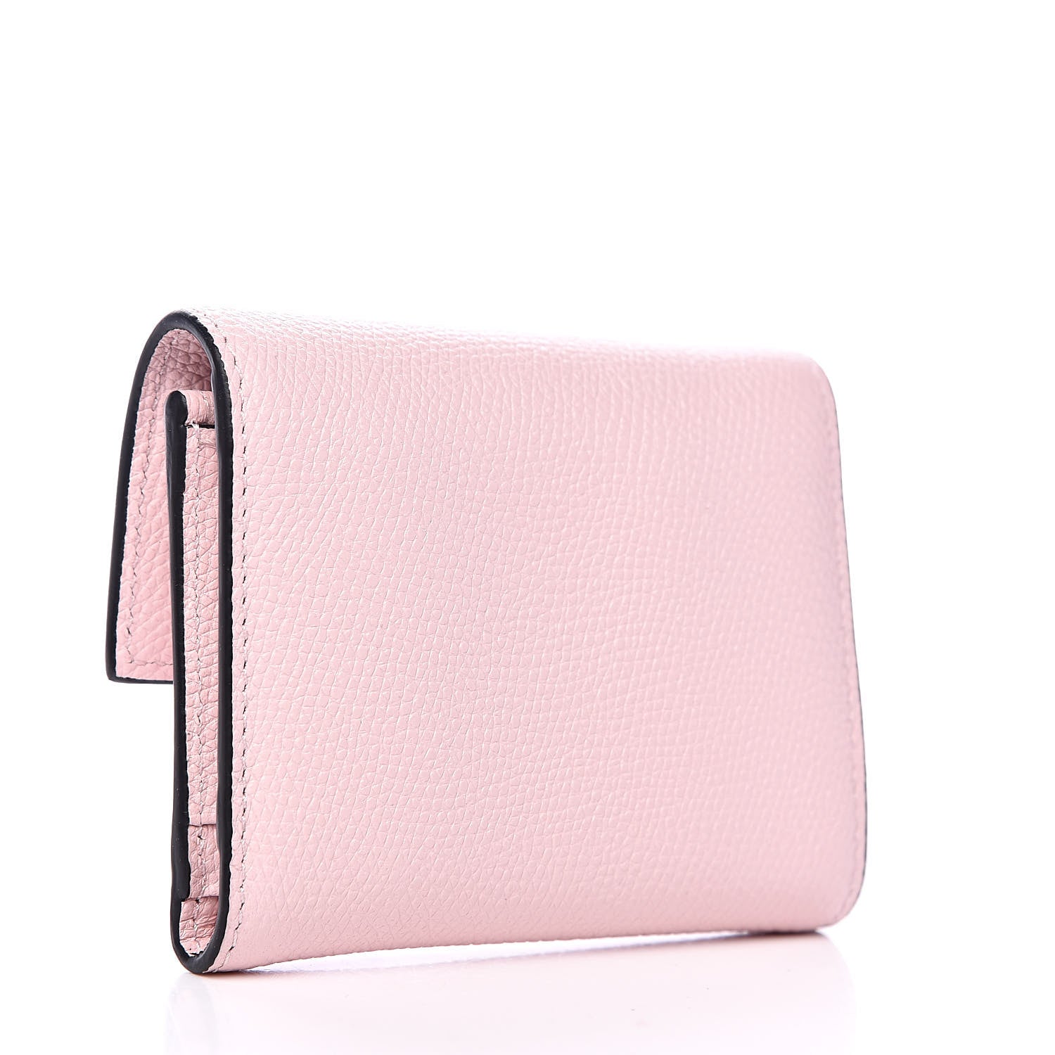 Valentino Garavani Grainy Calfskin VSling Compact Wallet Water Rose 3 of 8