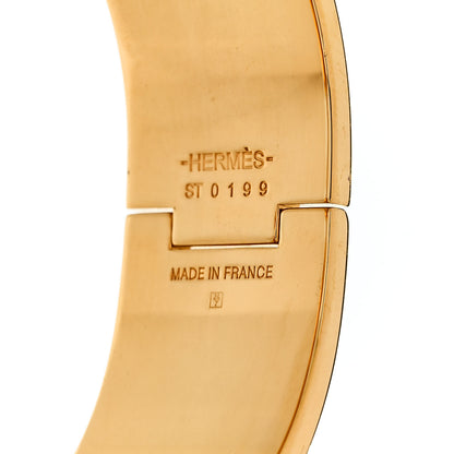 Hermes Enamel Wide Clic Clac H Bracelet PM Marron Glace 4 of 4