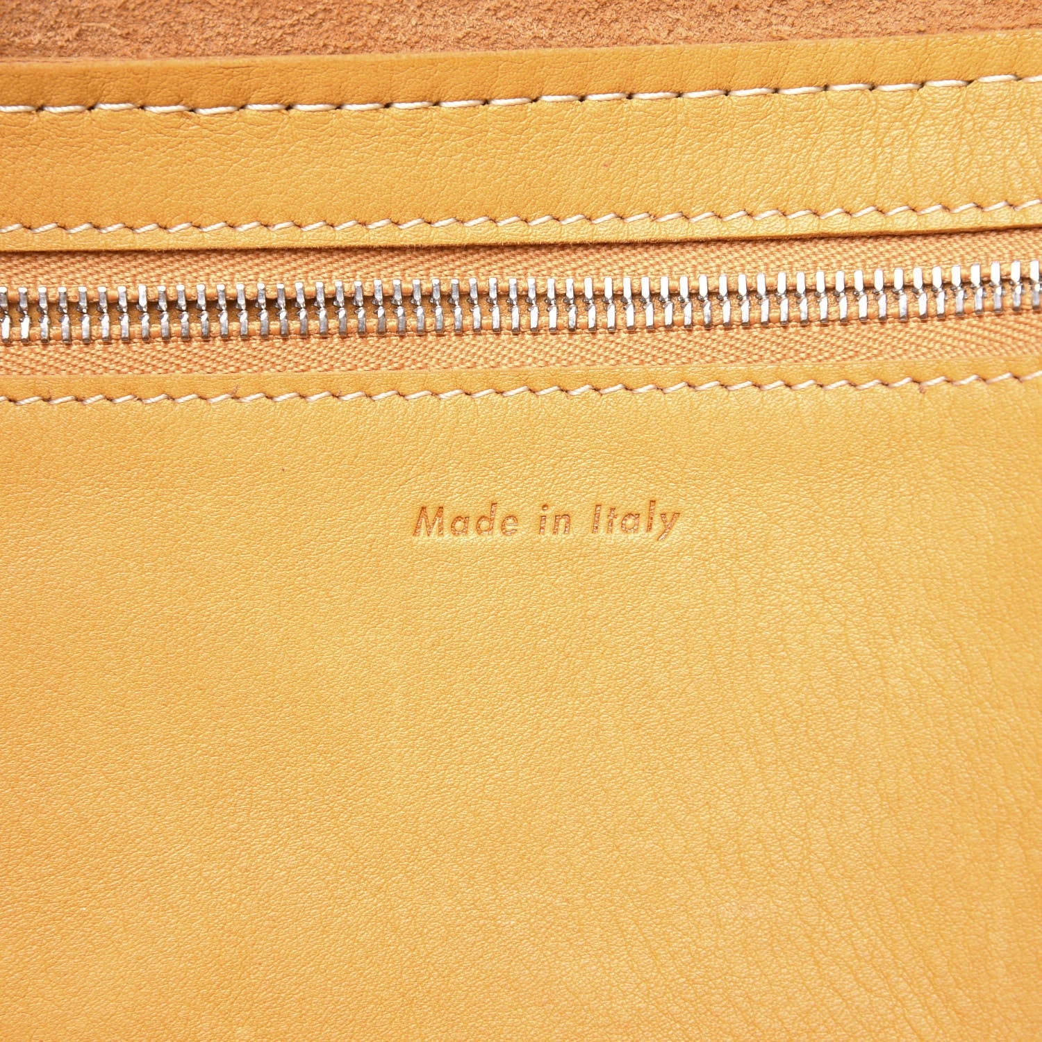 Celine Soft Bare Calfskin Medium Big Bag Dark Yellow 7 of 12