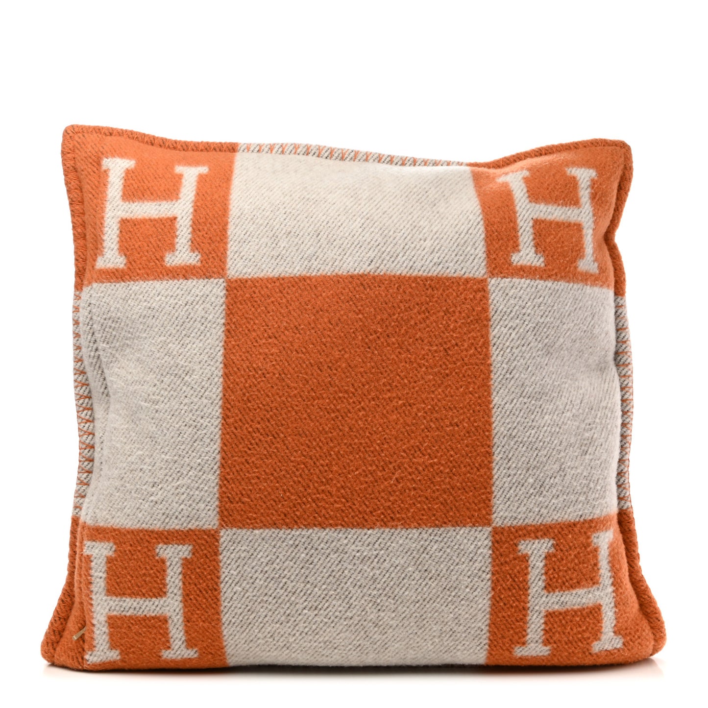 Wool Cashmere Avalon Pillow PM Ecru Potiron