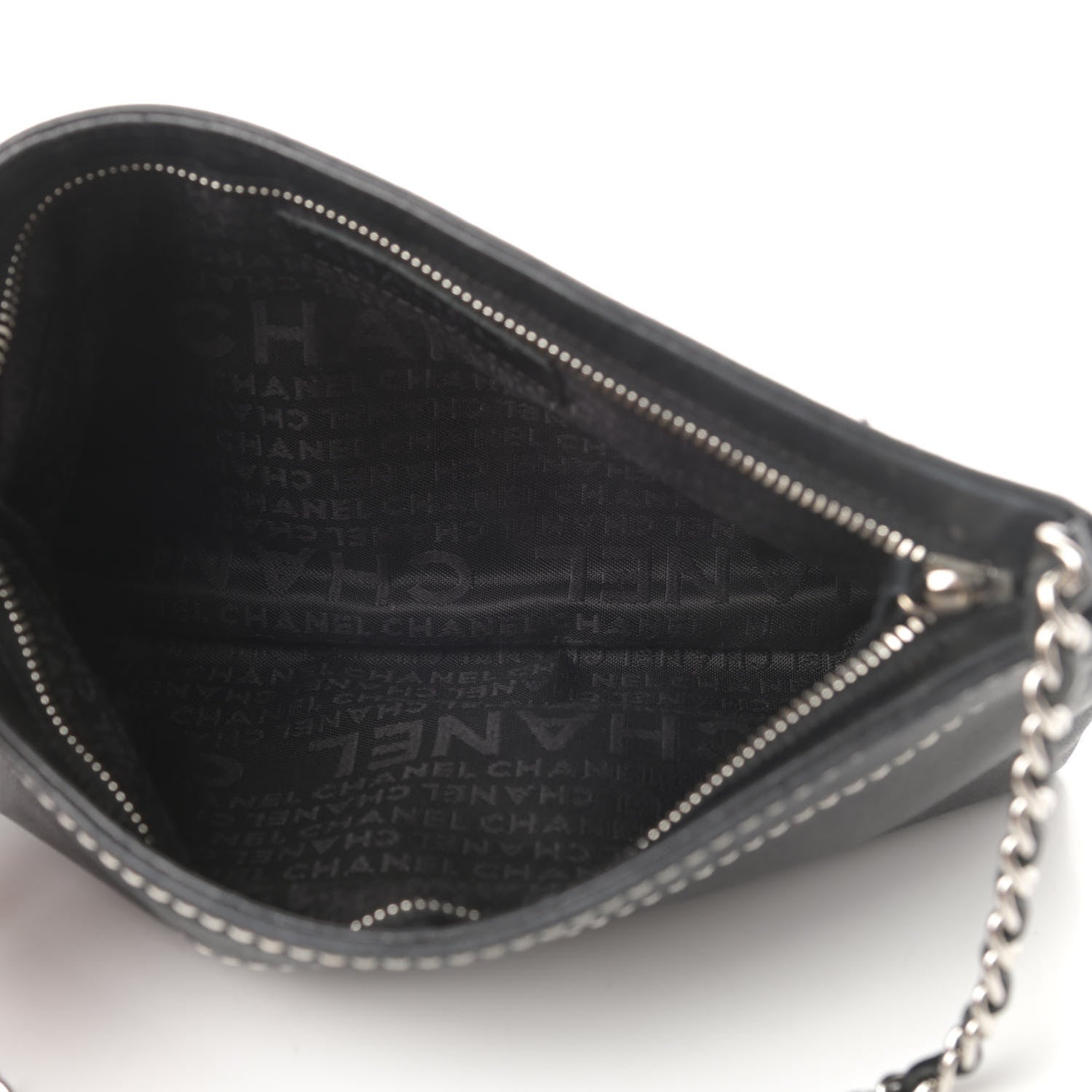 Chanel Lambskin Lax Pochette Black 4 of 11