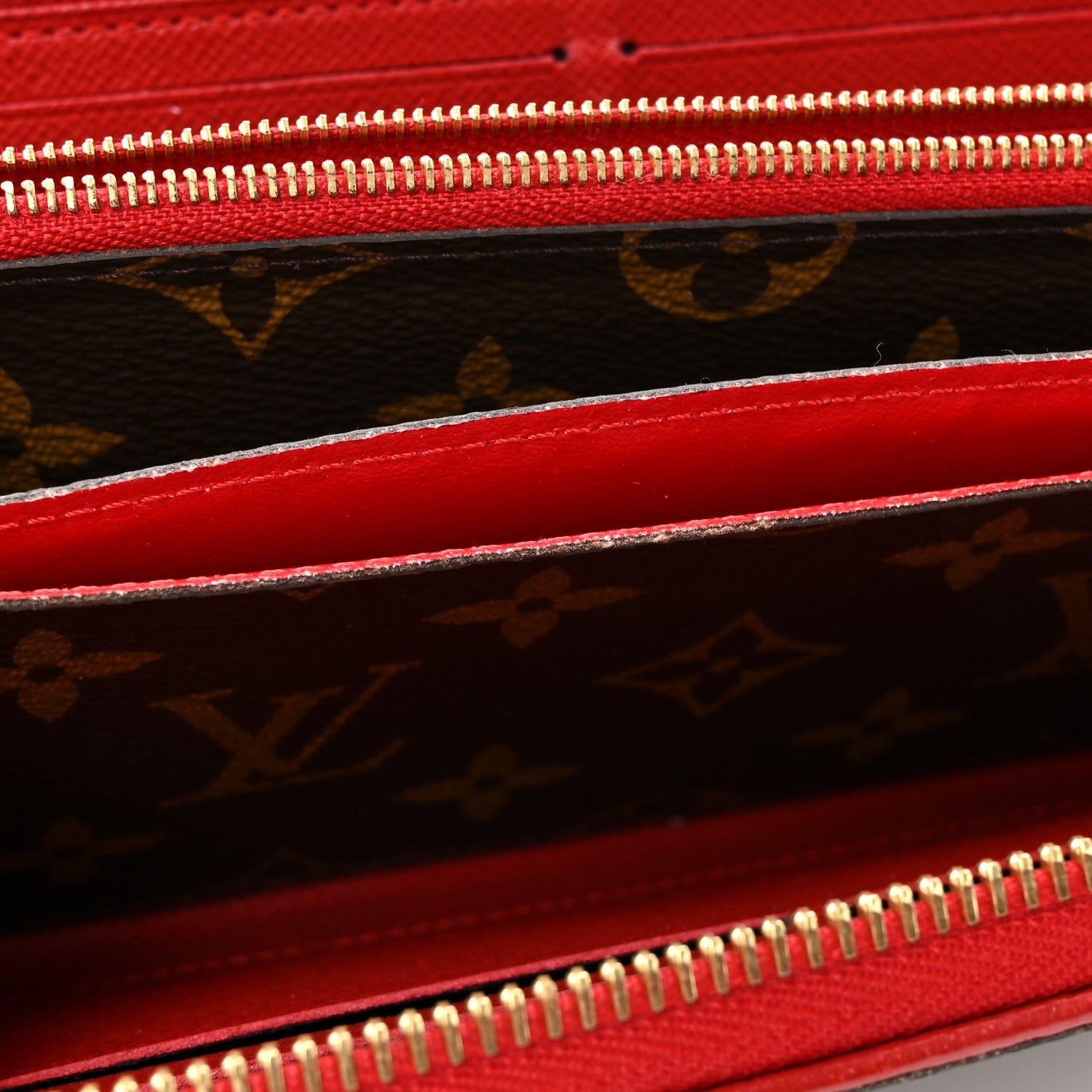 Louis Vuitton Monogram Retiro Zippy Wallet Cherry 7 of 13