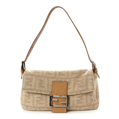 Fendi Wool Zucca Baguette Beige 1 of 9