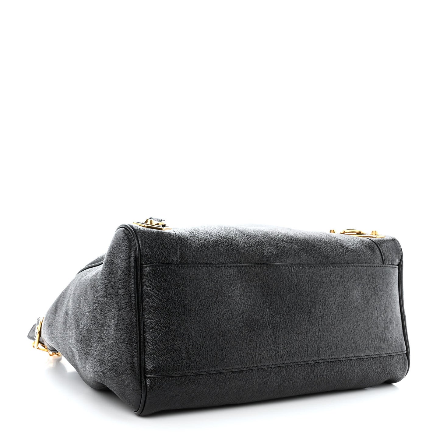 Chevre Gold Metallic Edge Hardware Velo Black