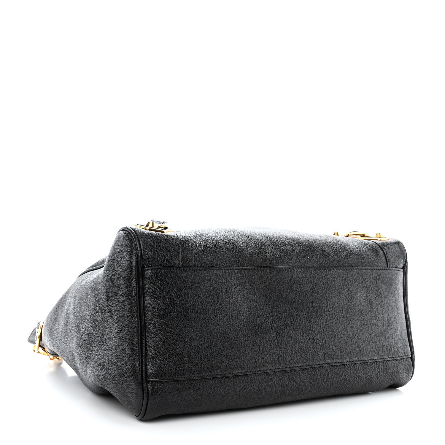 Balenciaga Chevre Gold Metallic Edge Hardware Velo Black 4 of 10