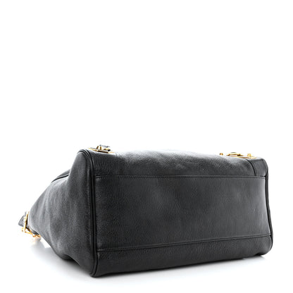 Balenciaga Chevre Gold Metallic Edge Hardware Velo Black 4 of 10
