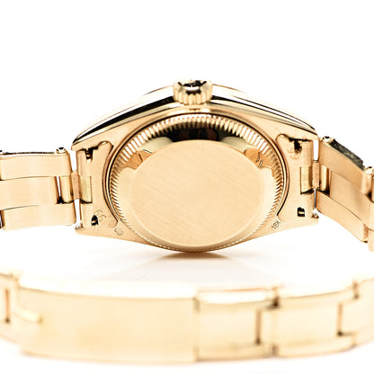 Rolex 18K Yellow Gold 26mm Oyster Perpetual Datejust Watch Champagne 69138 4 of 7