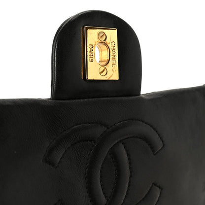 Chanel Lambskin Quilted Mini Square Flap Bag Black 7 of 12
