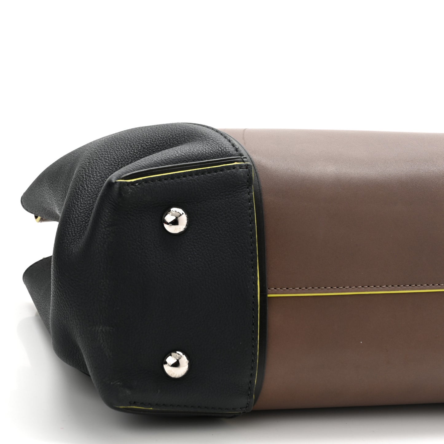 Veau Cachemire Cuir Orfevre Tote W PM Gris Neon