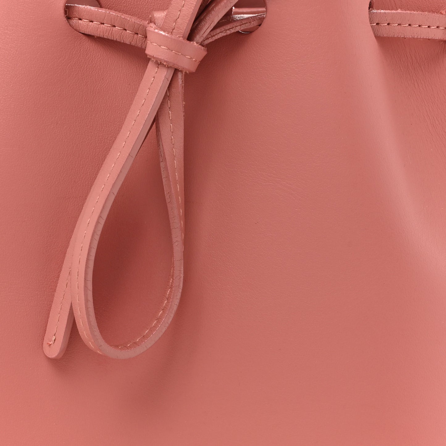 Calfskin Mini Bucket Bag Blush