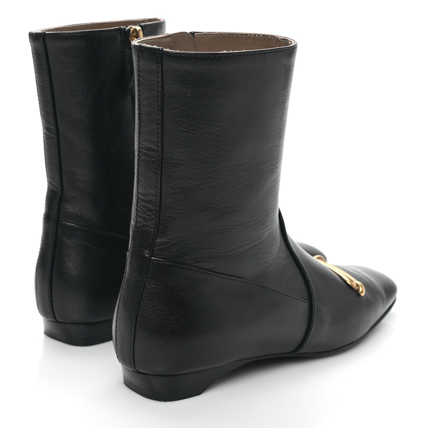 Hermes Goatskin Dora Ankle Boots 36 Black 4 of 9