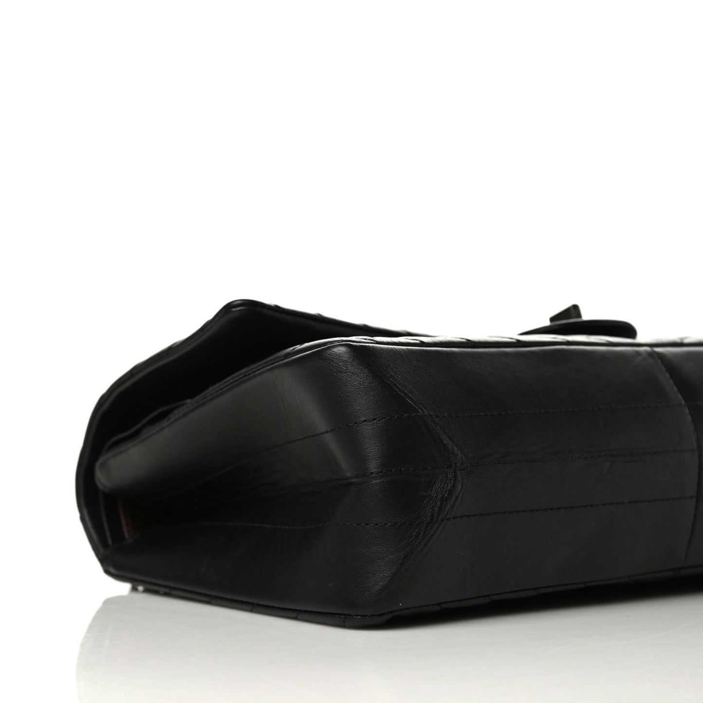 Aged Calfskin Chevron Quilted 2.55 Reissue 226 So Black