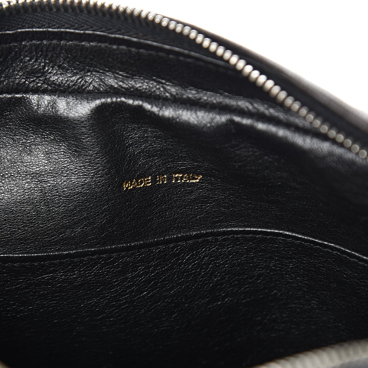 Lambskin Quilted CC Tassel Camera Case Black