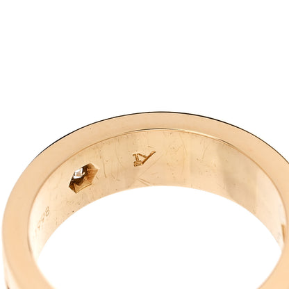 Cartier 18K Yellow Gold 3 Diamond 5.5mm LOVE Ring 48 4.5 5 of 6