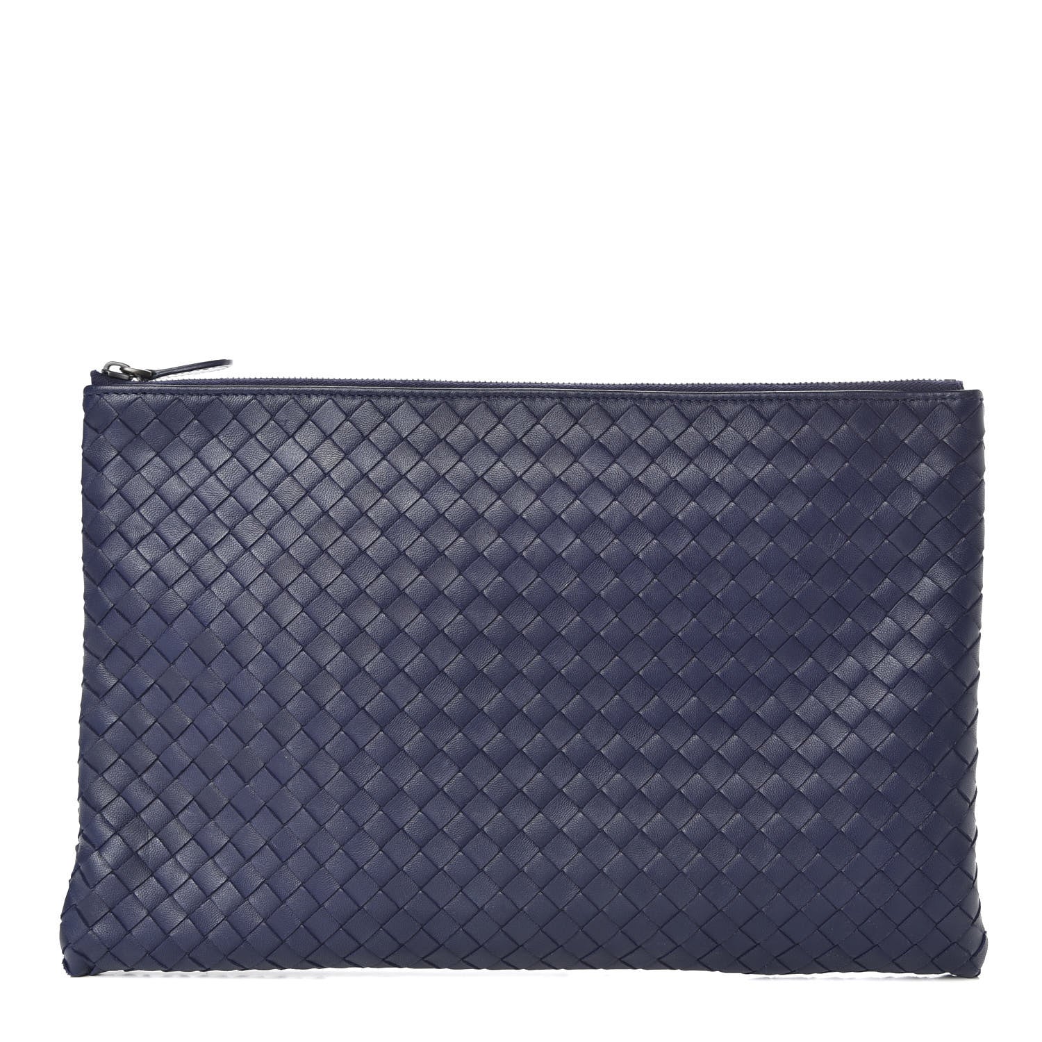 Bottega Veneta Nappa Intrecciato Large Flat Zip Biletto Pouch 1 of 6