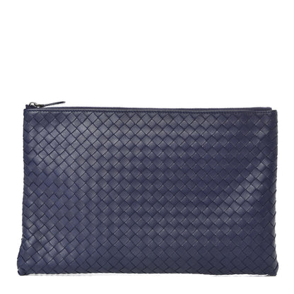 Bottega Veneta Nappa Intrecciato Large Flat Zip Biletto Pouch 1 of 6