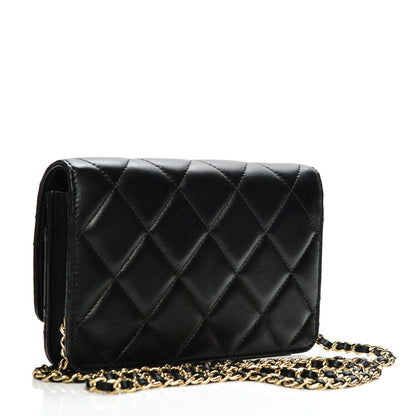 Chanel Lambskin Quilted Golden Class Wallet on Chain WOC Black 3 of 7