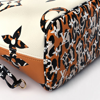 Louis Vuitton Monogram Giant Jungle Neverfull MM Ivory 8 of 9