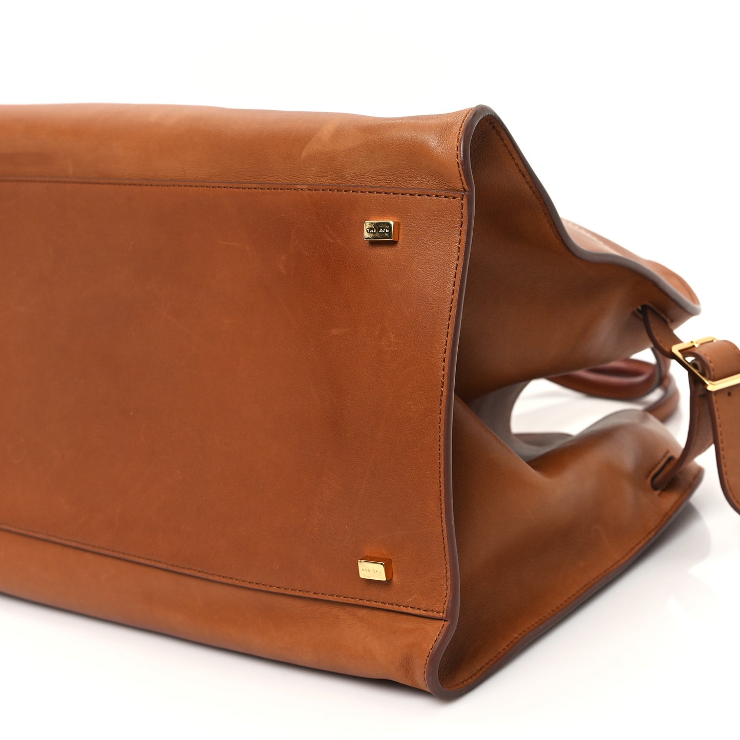 Polished Saddle Calfskin Soft Margaux 15 Cuir
