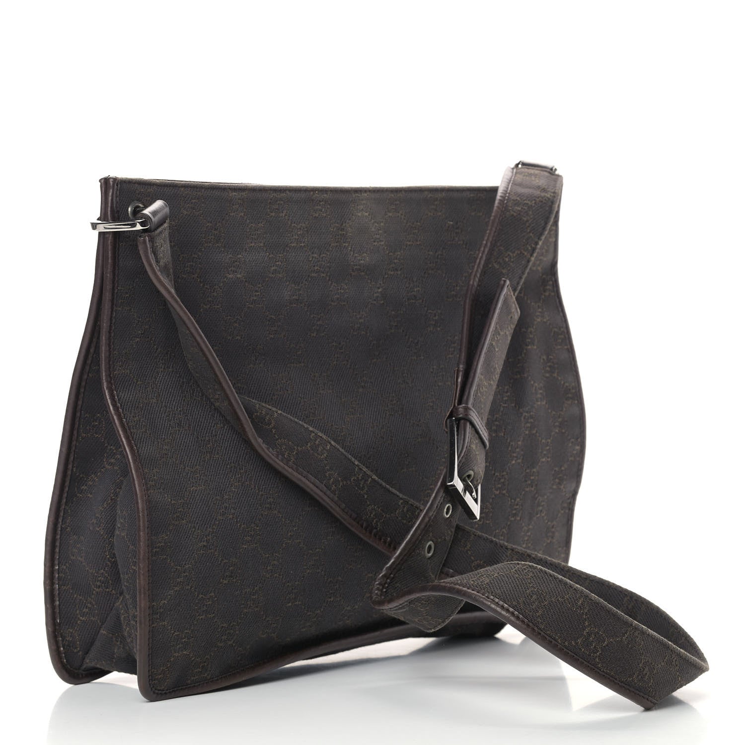 Gucci Monogram Messenger Bag Dark Brown 2 of 11