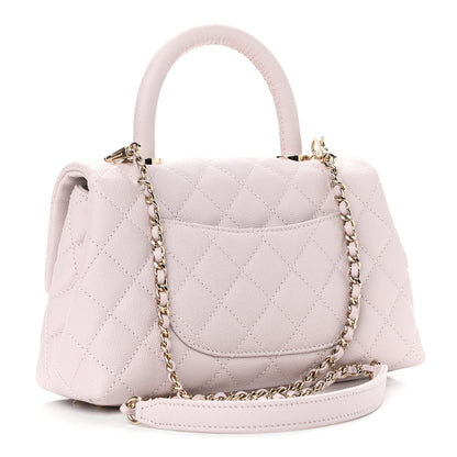 Chanel Caviar Quilted Mini Coco Handle Flap Lilas Lilac 3 of 9
