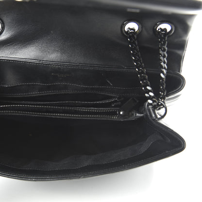 Saint Laurent Calfskin Y Quilted Monogram Medium Loulou Chain Satchel Black 5 of 9