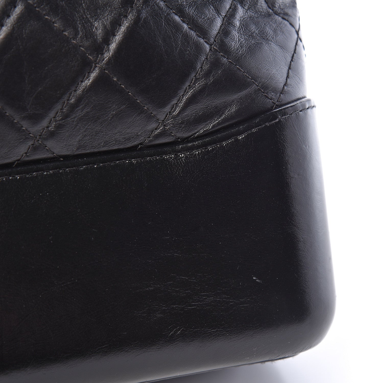 Chanel Aged Calfskin Quilted Medium Gabrielle Hobo Black 14 of 15