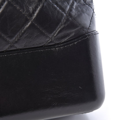 Chanel Aged Calfskin Quilted Medium Gabrielle Hobo Black 14 of 15