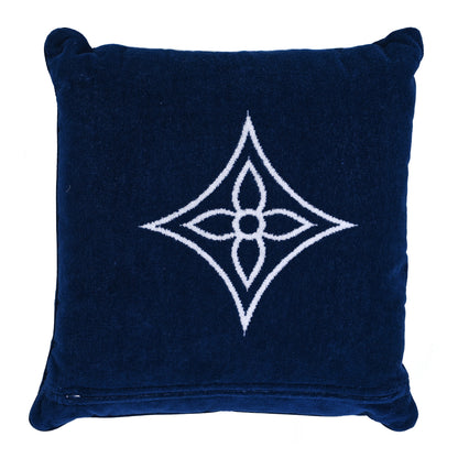 Louis Vuitton Cotton Graphical Beach Cushion Blue White 2 of 7