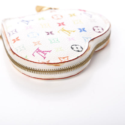 Louis Vuitton Monogram Multicolor Coeur Heart Coin Purse White 8 of 11