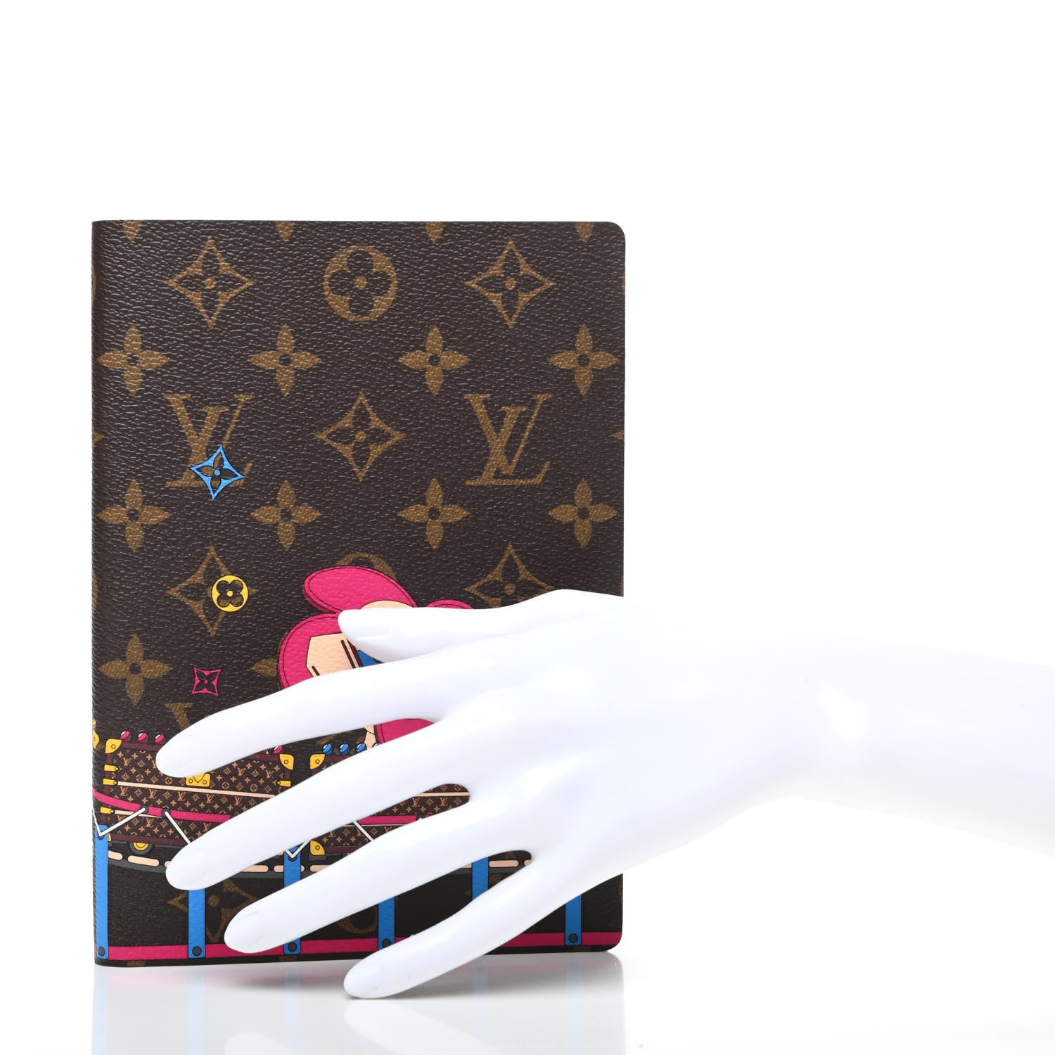 Louis Vuitton Monogram 2020 Christmas Animation Roller Coaster Notebook MM Pivoine 2 of 7